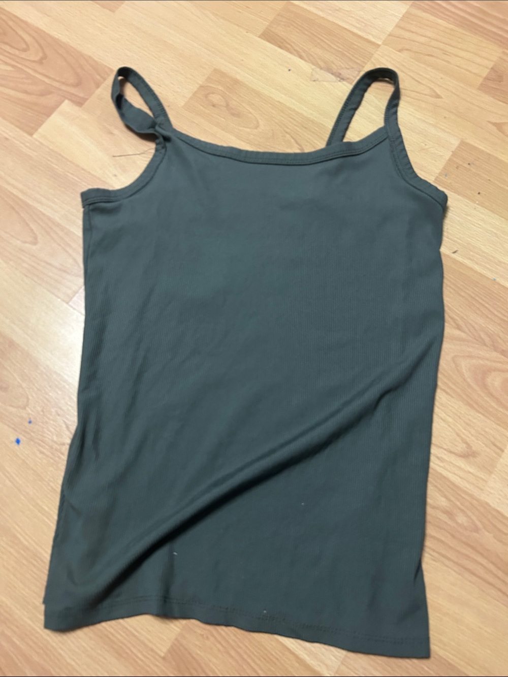 Women’s Ribbed Tank Top - Olive Green